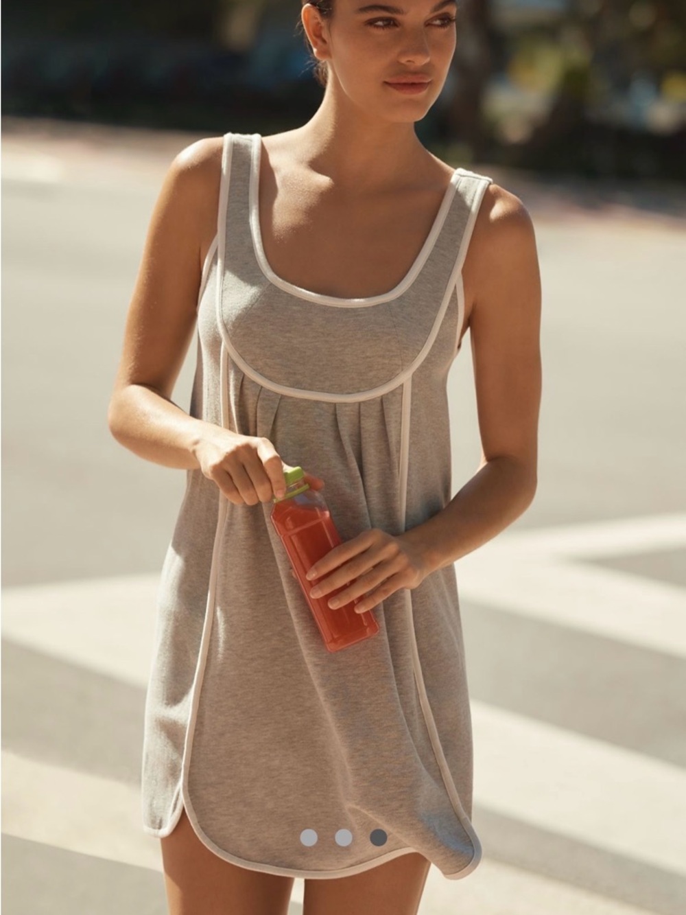 Sleeveless Crewneck athletic Tank Dress